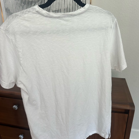 Casati Milano Classic White Crewneck T-Shirt Italian Designer Tee Size M - Picture 3 of 5